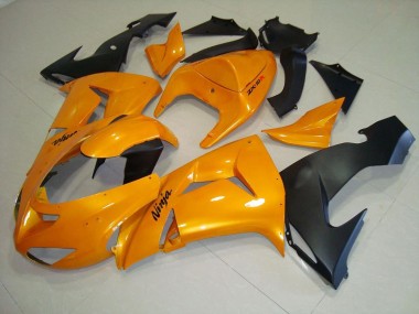 2006-2007 Orange Kawasaki ZX10R Motorcycle Fairings Kits UK Factory