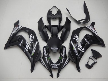 2016-2019 Black Reacing Team Ninja Kawasaki ZX10R Motorcycle Fairing Kits UK Factory