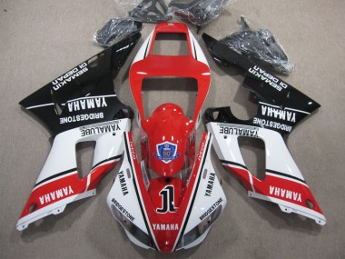 1998-1999 Red White Black 50 Yamaha YZF R1 Replacement Motorcycle Fairings UK Factory