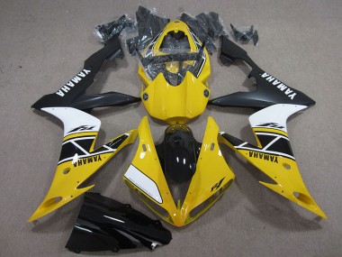 2004-2006 Yellow White Black Yamaha YZF R1 Replacement Motorcycle Fairings UK Factory